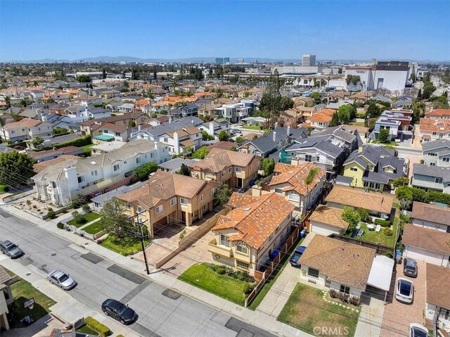 drone / aerial view with a residential view