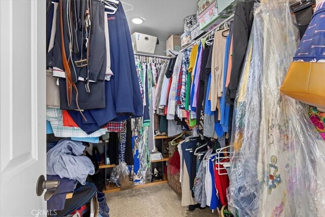 spacious closet featuring carpet