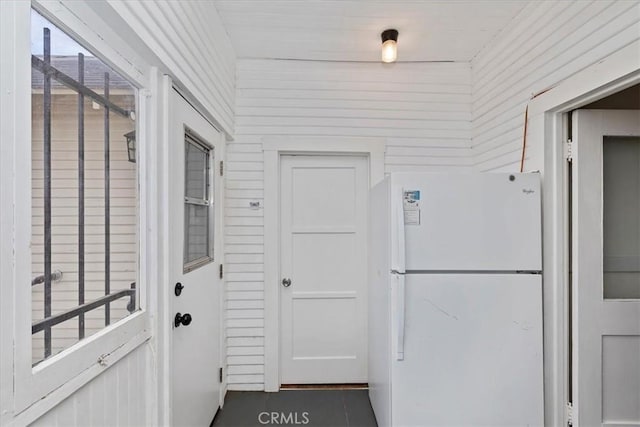 4643 Victoria Ave, Riverside, CA 92507 - interior space with tile patterned flooring and wooden walls