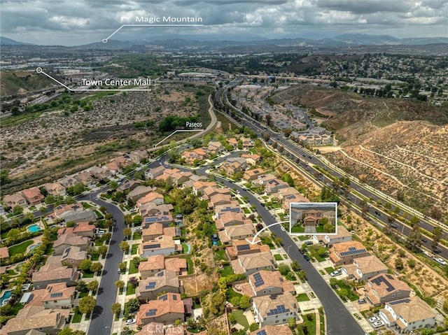 22620 Dragonfly Ct, Saugus, CA 91350 - aerial view of property's location featuring nearby suburban area