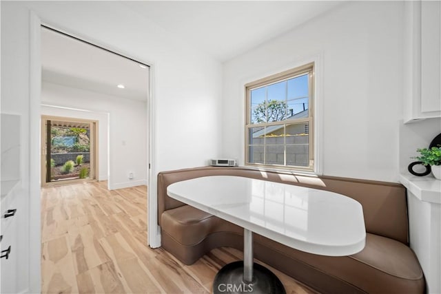 206 Calle De Sirenas, Redondo Beach, CA 90277 - dining room with light wood-type flooring, baseboards, and recessed lighting