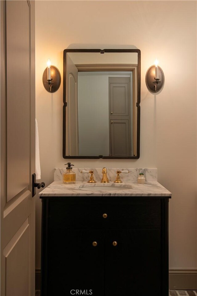bathroom featuring vanity