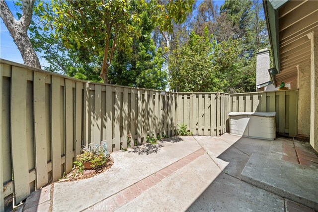 view of patio / terrace with a fenced backyard