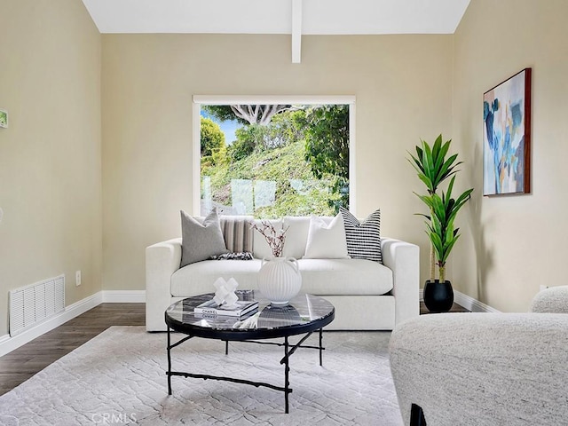 31062 Flying Cloud Dr, Laguna Niguel, CA 92677 - living room featuring baseboards, wood finished floors, and visible vents