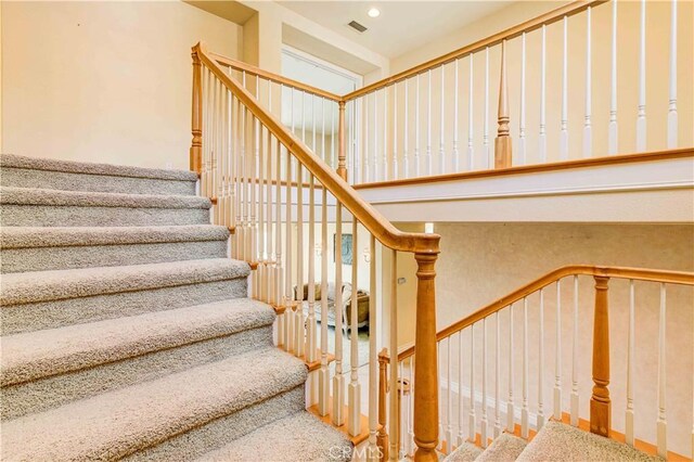 2438 Vista Del Sol Ln, Verne, CA 91750 - staircase with visible vents