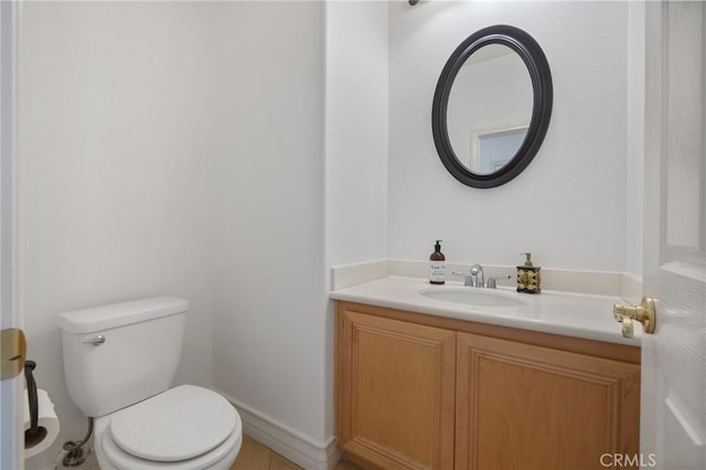 2438 Vista Del Sol Ln, Verne, CA 91750 - half bath featuring toilet, tile patterned flooring, and vanity