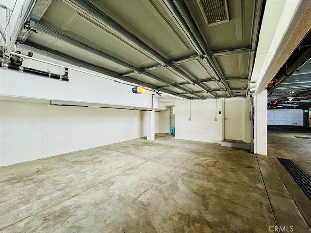 garage with visible vents