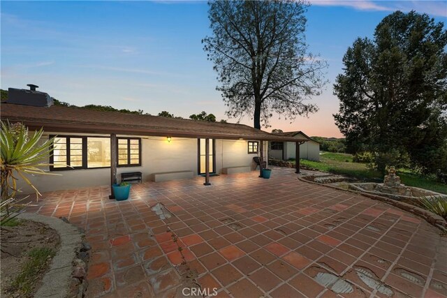 28015 Old Mine Rd, Ranchita, CA 92066 - back of property featuring a patio area and stucco siding