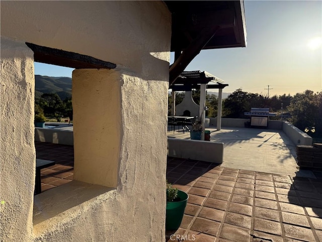 28015 Old Mine Rd, Ranchita, CA 92066 - wooden terrace with a patio area and area for grilling