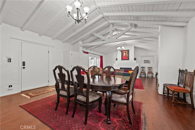 28015 Old Mine Rd, Ranchita, CA 92066 - dining room with a chandelier and wood finished floors