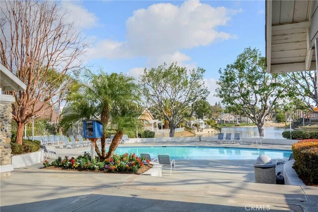 view of pool
