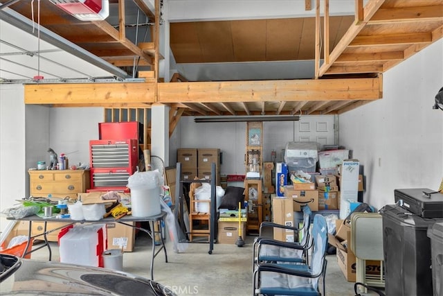 view of storage