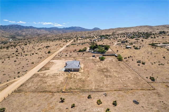 9170 Japatul Rd, Apple Valley, CA 92308 - aerial view featuring a desert view, a mountain view, and a rural view