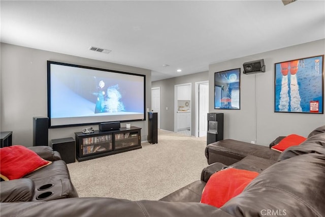29081 Madrid Pl, Castaic, CA 91384 - carpeted home theater room with recessed lighting