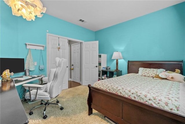 29081 Madrid Pl, Castaic, CA 91384 - bedroom featuring an office area and a closet