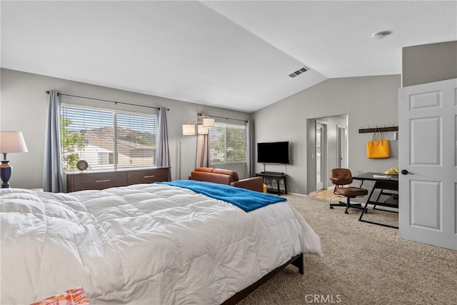 29081 Madrid Pl, Castaic, CA 91384 - carpeted bedroom with lofted ceiling