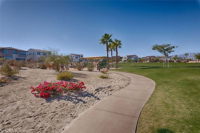 35719 Mccarthy St, Palm Desert, CA 92211 - surrounding community with a yard and a residential view