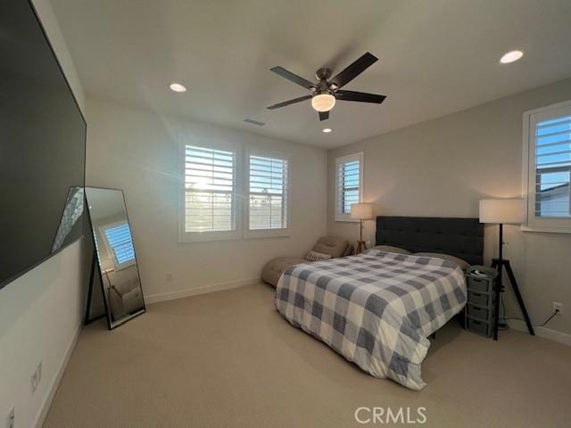 35719 Mccarthy St, Palm Desert, CA 92211 - bedroom featuring baseboards, recessed lighting, and carpet floors