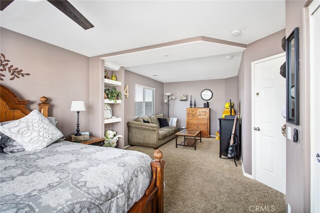6347 Lyndsey St, Eastvale, CA 92880 - carpeted bedroom featuring ceiling fan