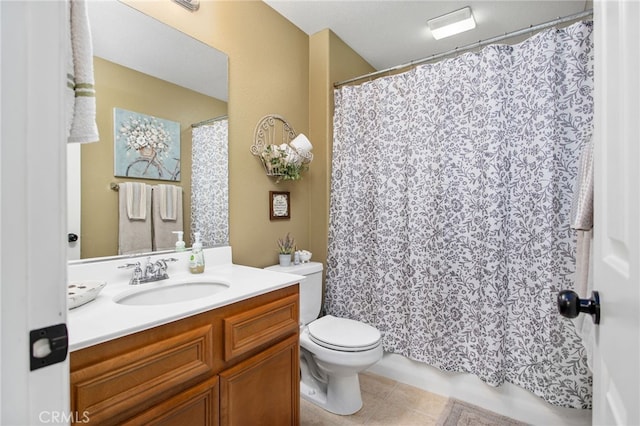 6347 Lyndsey St, Eastvale, CA 92880 - bathroom featuring toilet, tile patterned floors, and vanity