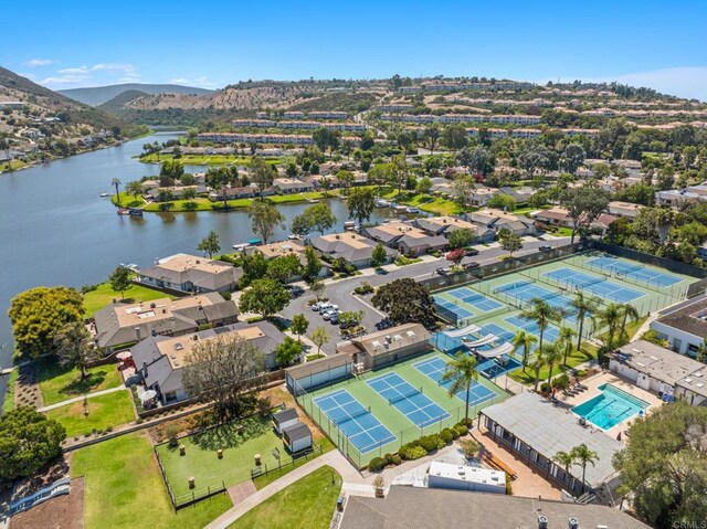 1109 Calle Del Baston, San Marcos, CA 92078 - aerial view of residential area featuring a large body of water