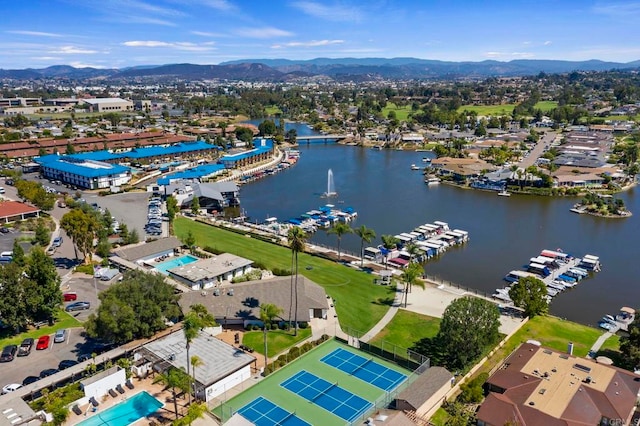 1109 Calle Del Baston, San Marcos, CA 92078 - drone / aerial view of a water and mountain view