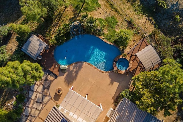 birds eye view of property
