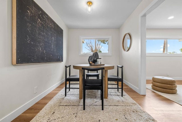 5061 Canosa Ave, San Diego, CA 92117 - dining space featuring baseboards and wood finished floors