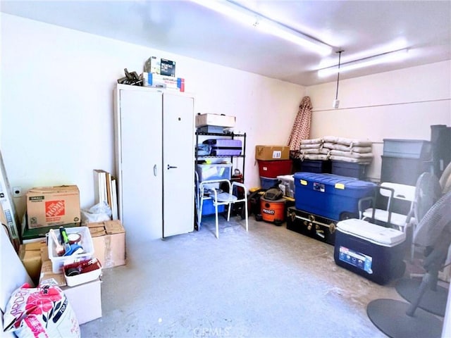 view of storage room
