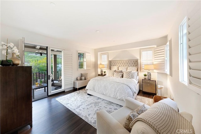 40 Calle Mattis, San Clemente, CA 92673 - bedroom featuring access to outside and dark wood finished floors