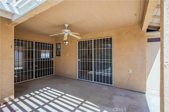 749 Cortez Dr, Hemet, CA 92545 - view of patio with a ceiling fan