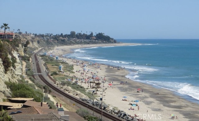 309 W Avenida Valencia, San Clemente, CA 92672 - property view of water featuring a beach view