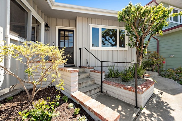 309 W Avenida Valencia, San Clemente, CA 92672 - entrance to property featuring board and batten siding
