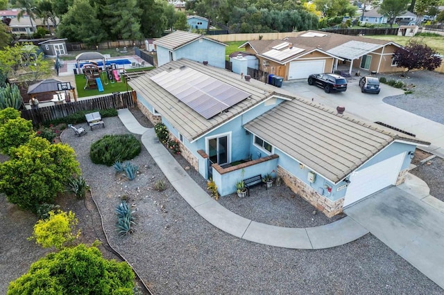 16016 Spangler Peak Rd, Ramona, CA 92065 - bird's eye view featuring a residential view