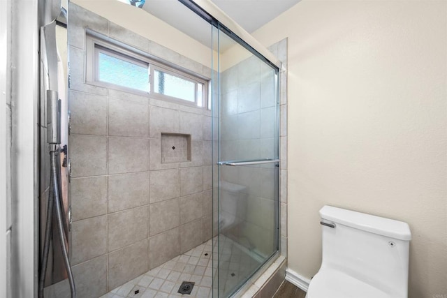 16016 Spangler Peak Rd, Ramona, CA 92065 - full bathroom featuring toilet and a shower stall