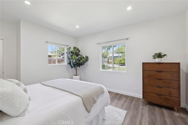 1781 Whitefield Rd, Pasadena, CA 91104 - bedroom with recessed lighting, multiple windows, and wood finished floors
