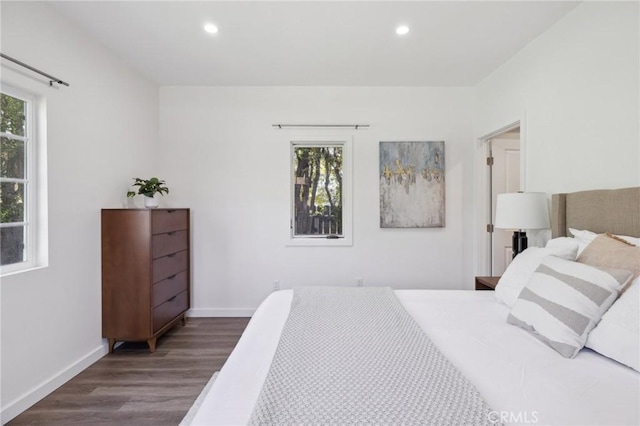 1781 Whitefield Rd, Pasadena, CA 91104 - bedroom featuring recessed lighting, baseboards, and wood finished floors