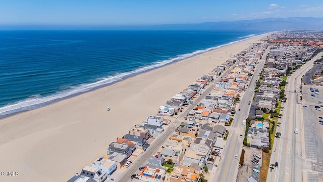 3534 Ocean Dr, Oxnard, CA 93035 - birds eye view of property with a water view and a beach view