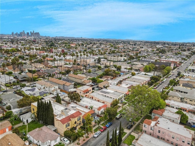 aerial view featuring a residential view