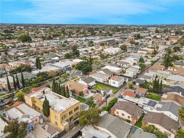 aerial view featuring a residential view