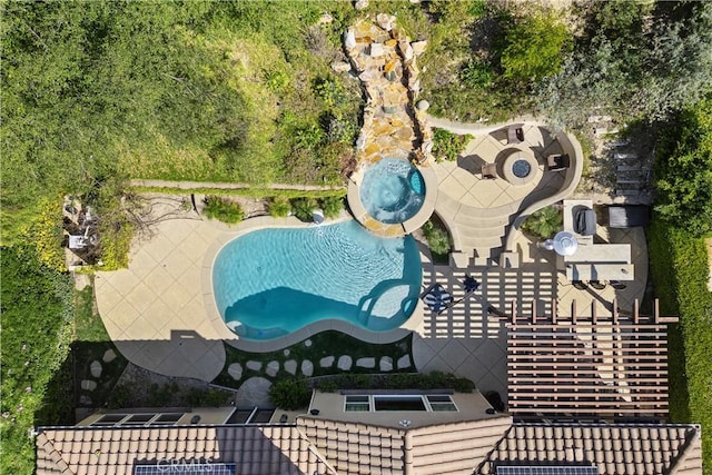 birds eye view of property