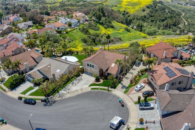 birds eye view of property featuring a residential view
