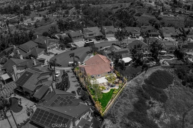 drone / aerial view featuring a residential view