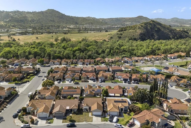 4972 Lake Shore Ct, Fallbrook, CA 92028 - aerial view of property and surrounding area with a mountainous background and nearby suburban area