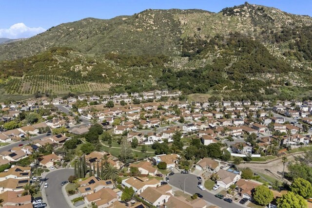4972 Lake Shore Ct, Fallbrook, CA 92028 - aerial overview of property's location featuring a mountainous background