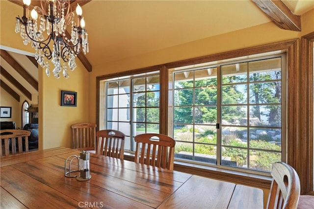1031 Black Oaks Dr, Lake Arrowhead, CA 92352 - dining space featuring a chandelier