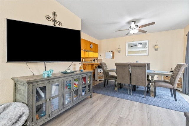 9375 Musselman Dr Unit A, Atascadero, CA 93422 - dining space with a ceiling fan and light wood finished floors