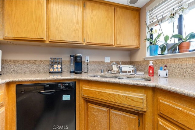 9375 Musselman Dr Unit A, Atascadero, CA 93422 - kitchen with a sink, backsplash, and black dishwasher