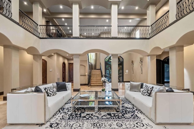 2890 Gate Fifteen Pl, Chula Vista, CA 91914 - building lobby featuring a towering ceiling and stairs