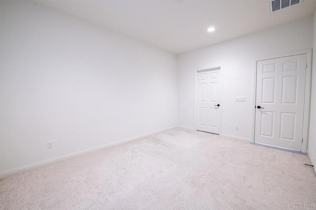 3507 Sequoia St, Lemon Grove, CA 91945 - empty room featuring recessed lighting, baseboards, visible vents, and light carpet
